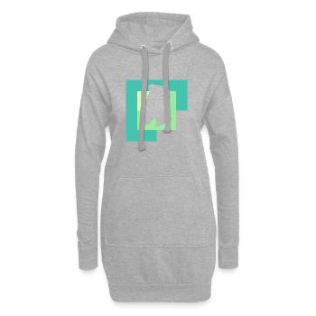 Gesichtsbehaarung Sir Gentleman - Hoodie-Kleid - Grau meliert - Vorne