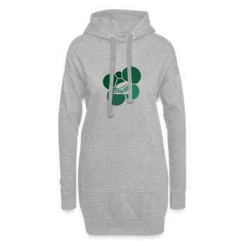 Achterbahn Festzelt Kirmes - Hoodie-Kleid - Grau meliert - Vorne