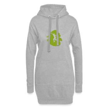 Règles Sacs de tournoi - Sweat-shirt à capuche long Femme - gris chiné - Devant