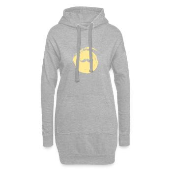 Pilosité faciale Barbe Baertig - Sweat-shirt à capuche long Femme - gris chiné - Devant