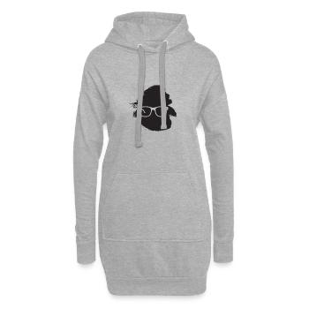 Lecture Littérature Roman - Sweat-shirt à capuche long Femme - gris chiné - Devant