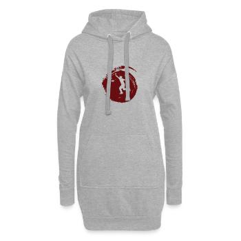 Jeu de tournoi de cornhole - Sweat-shirt à capuche long Femme - gris chiné - Devant