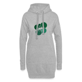Riesenrad Rummel Kirmes - Hoodie-Kleid - Grau meliert - Vorne