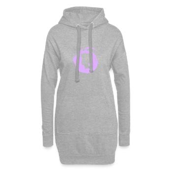 Groove Afro Beat 70s - Hoodie-Kleid - Grau meliert - Vorne
