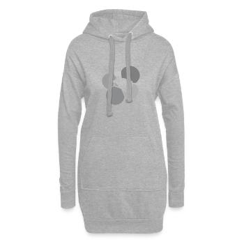 Wingsuit Base Jumping - Hoodie-Kleid - Grau meliert - Vorne