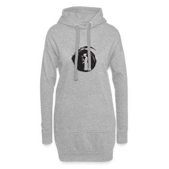 Florist Gießkanne Blumenstrau - Hoodie-Kleid - Grau meliert - Vorne