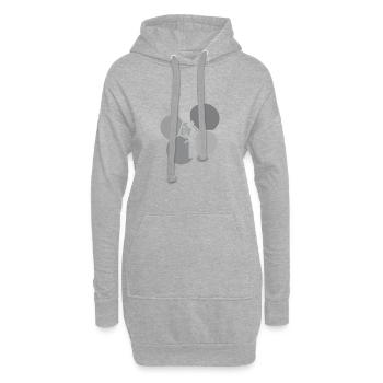 Florist Blumenstrau Botanisch - Hoodie-Kleid - Grau meliert - Vorne
