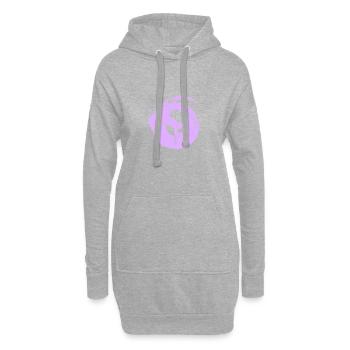 Floristik Hobbygärtner Gartenbau - Hoodie-Kleid - Grau meliert - Vorne