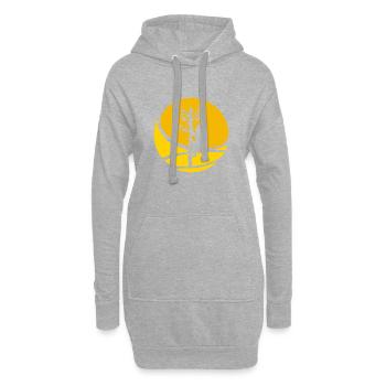 Matériel d’escalade Grimpeurs - Sweat-shirt à capuche long Femme - gris chiné - Devant