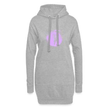 Singe grimpant aux arbres - Sweat-shirt à capuche long Femme - gris chiné - Devant