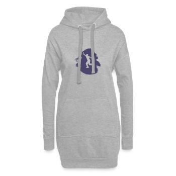 Règles Sacs Tournoi - Sweat-shirt à capuche long Femme - gris chiné - Devant