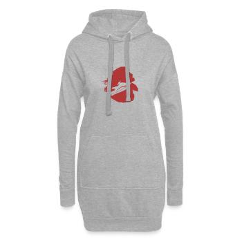 Jetski Wakeskate Wassersport - Hoodie-Kleid - Grau meliert - Vorne