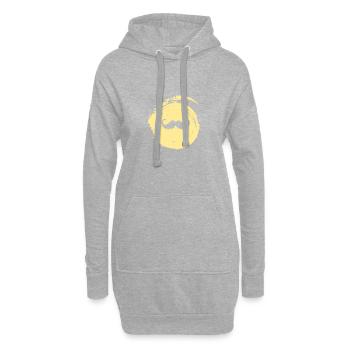 Barbe Novembre Pilosité faciale - Sweat-shirt à capuche long Femme - gris chiné - Devant