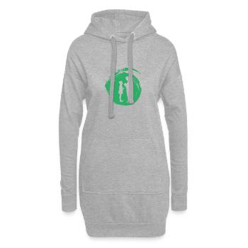 Grundschullehrer Lernen Abi - Hoodie-Kleid - Grau meliert - Vorne