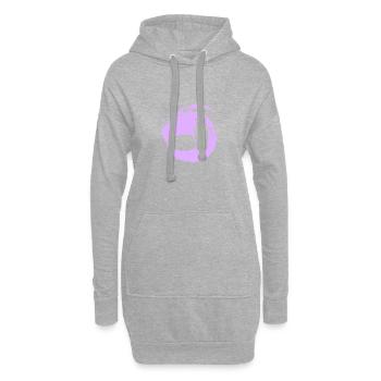 Imbiss Imbisswagen lecker - Hoodie-Kleid - Grau meliert - Vorne