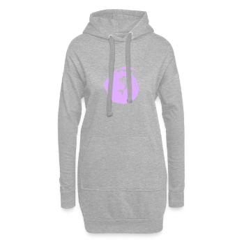 Fabelwesen Meerjungfrau - Hoodie-Kleid - Grau meliert - Vorne