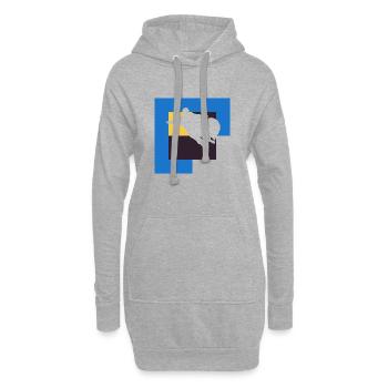 Wingsuit Flying Stuntman Combinaison - Sweat-shirt à capuche long Femme - gris chiné - Devant