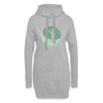 Juge Avocat - Sweat-shirt à capuche long Femme - gris chiné - Devant