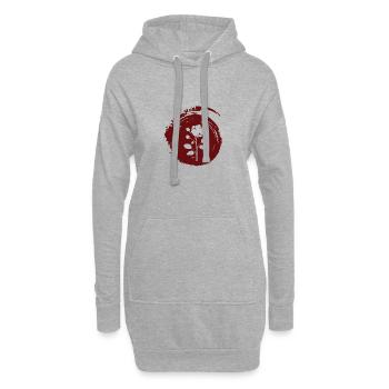 Blumenstrau Gießkanne - Hoodie-Kleid - Grau meliert - Vorne