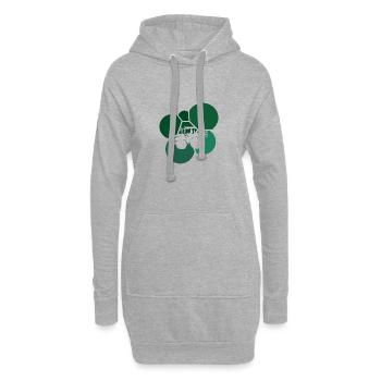 Maehdrescher Ranch Hof - Hoodie-Kleid - Grau meliert - Vorne