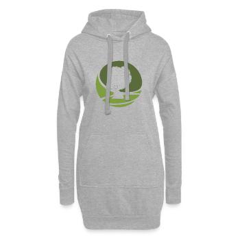 Soul Afro 70s - Hoodie-Kleid - Grau meliert - Vorne