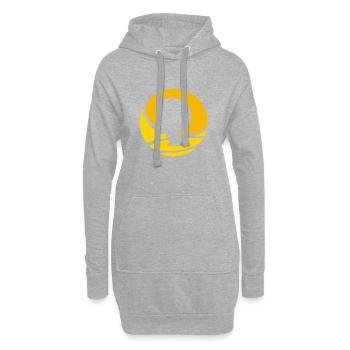 Soul des années 70 - Sweat-shirt à capuche long Femme - gris chiné - Devant