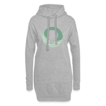 Funky Afro - Hoodie-Kleid - Grau meliert - Vorne