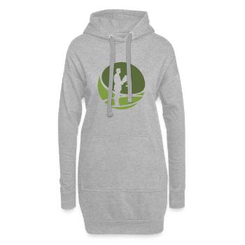 Gericht Absatz Behandlung - Hoodie-Kleid - Grau meliert - Vorne