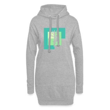 Matériel pour grimper aux arbres - Sweat-shirt à capuche long Femme - gris chiné - Devant