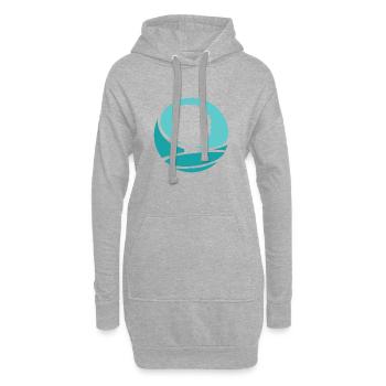 Groove Soul Funky - Sweat-shirt à capuche long Femme - gris chiné - Devant