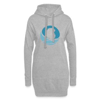 Groove Funky Afro Beat - Hoodie-Kleid - Grau meliert - Vorne