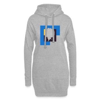 Soul Afro Funky - Sweat-shirt à capuche long Femme - gris chiné - Devant