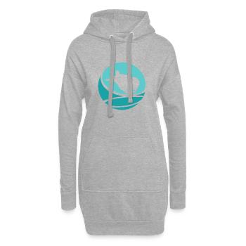 Wingsuit Fliegen Gleiter Stuntman - Hoodie-Kleid - Grau meliert - Vorne