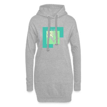 Singe grimpant Accrobranche - Sweat-shirt à capuche long Femme - gris chiné - Devant