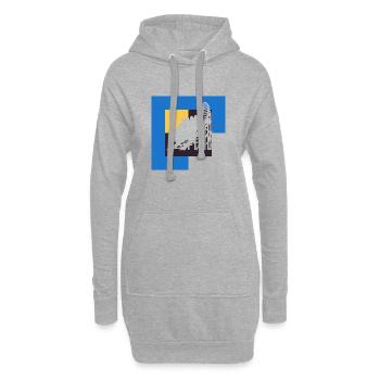 Achterbahn Lukas Kirmes - Hoodie-Kleid - Grau meliert - Vorne