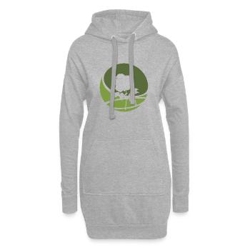 Florist Blumenstrau Hobbygärtner - Hoodie-Kleid - Grau meliert - Vorne
