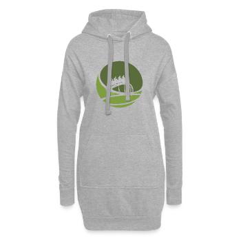 Riesenrad Kirmes - Hoodie-Kleid - Grau meliert - Vorne