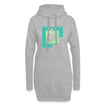 Paragraphe sur le traitement judiciaire - Sweat-shirt à capuche long Femme - gris chiné - Devant