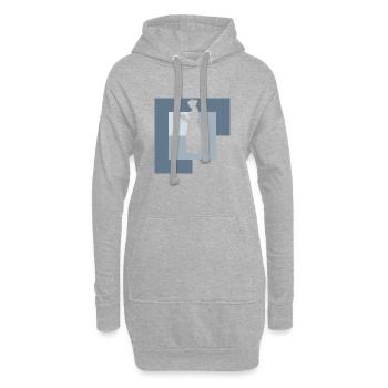 Livre sur le rat de bibliothèque - Sweat-shirt à capuche long Femme - gris chiné - Devant