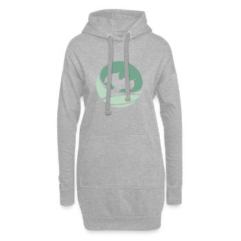 Wingsuit Gleiten Stuntman - Hoodie-Kleid - Grau meliert - Vorne