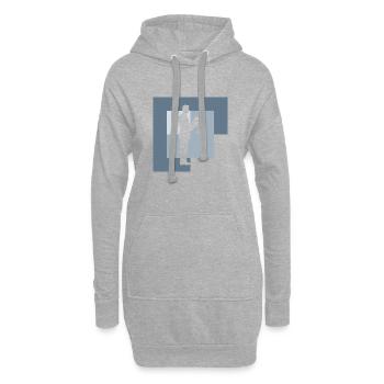 Gericht Recht Anwalt - Hoodie-Kleid - Grau meliert - Vorne