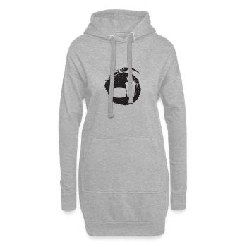 Imbisswagen Mahlzeit - Hoodie-Kleid - Grau meliert - Vorne