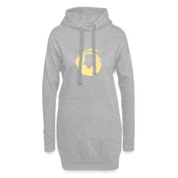 Soul Afro Groove Beat - Hoodie-Kleid - Grau meliert - Vorne