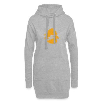 Wasserski Motorboot - Hoodie-Kleid - Grau meliert - Vorne