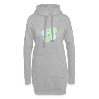 Livre de littérature - Sweat-shirt à capuche long Femme - gris chiné - Devant
