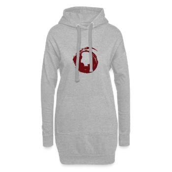 Soul 70s Groove - Hoodie-Kleid - Grau meliert - Vorne