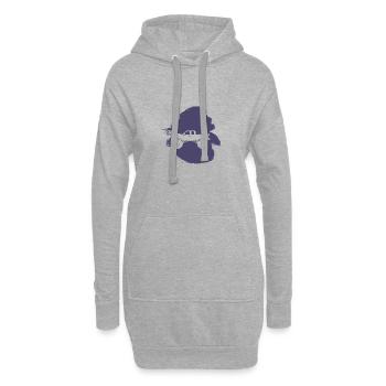 Monster Truck Camion tout-terrain - Sweat-shirt à capuche long Femme - gris chiné - Devant