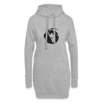 Repos Sommeil - Sweat-shirt à capuche long Femme - gris chiné - Devant