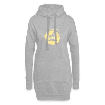 Mythisch Einhorn Fabel - Hoodie-Kleid - Grau meliert - Vorne