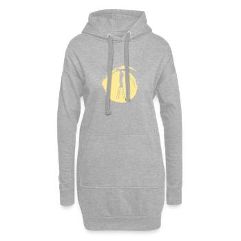 Gardien Gardien Gardien - Sweat-shirt à capuche long Femme - gris chiné - Devant